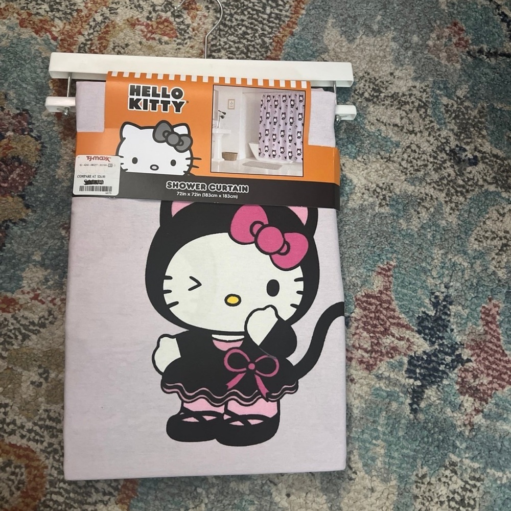 HK Halloween shower curtain